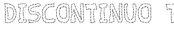 Discontinuo TFB font preview